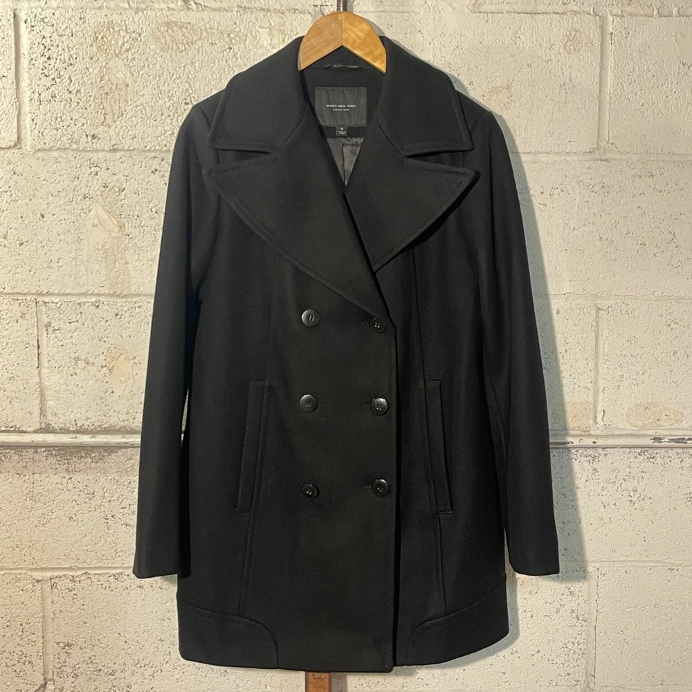 MARC NEW YORK // Women's Double-Breasted Classic Pea Coat